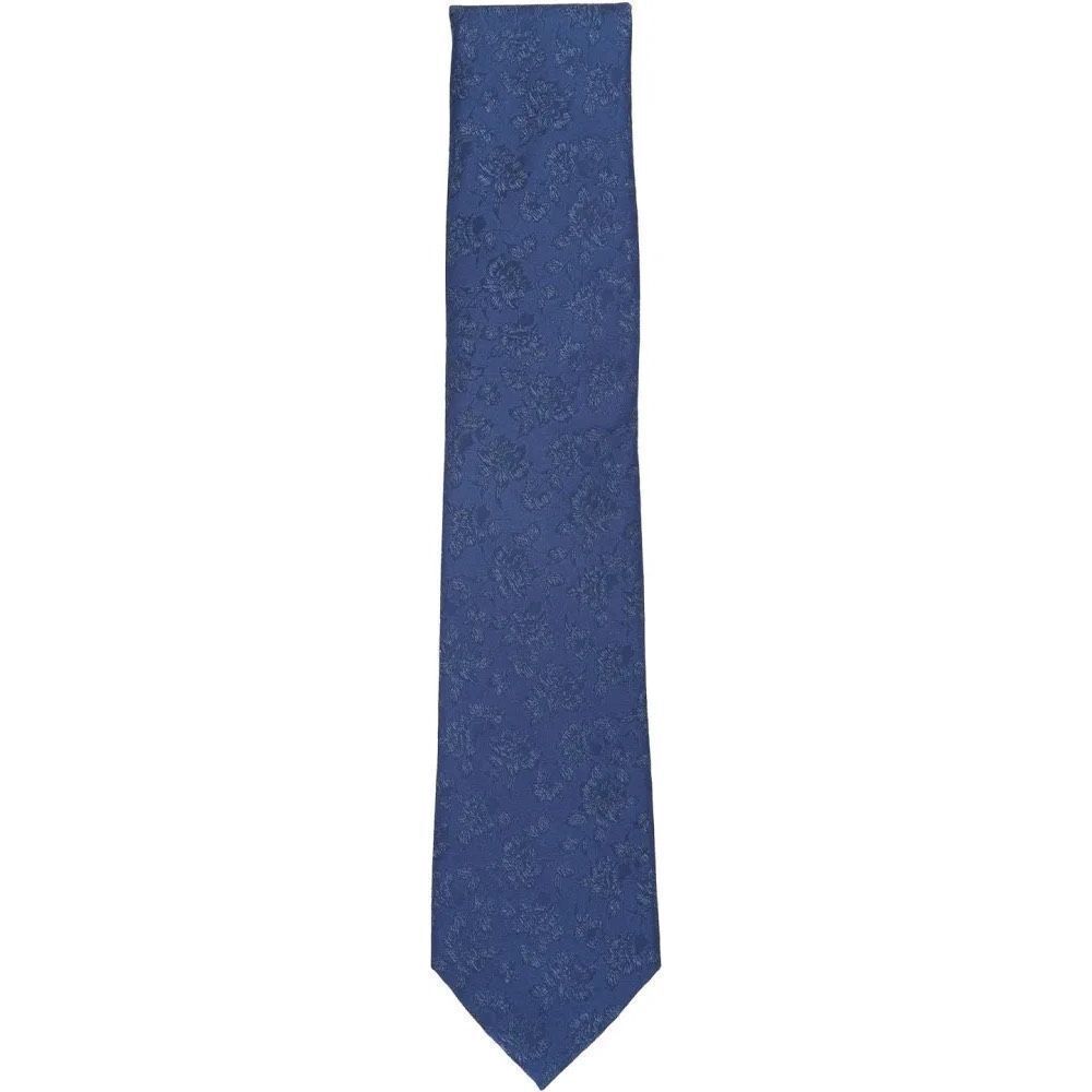 Michael Kors NWT 3” Logue Floral Tie Dark Navy OS - Picture 2 of 4